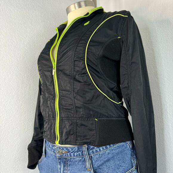 Y2k Rocawear Jacket Green Black Logo - Picture 2 of 8